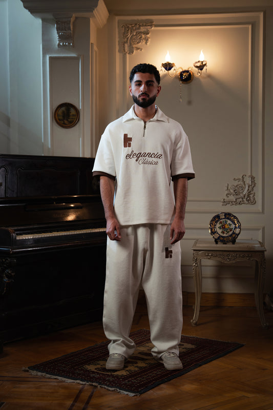 Offwhite Zipper Polo